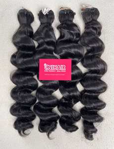 Extensiones de Cabello Virgen Vietnamita al por Mayor, Paquetes de Cabello Ondulado Camboyano Sin Procesar, Paquetes de Cabello con Cutícula Alineada - Product Image 2