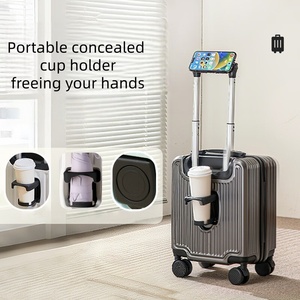 <span class=keywords><strong>Valise</strong></span> de voyage à roulettes avec support, légère, durable, coque rigide, <span class=keywords><strong>valise</strong></span> portable pour voyage d'affaires, vacances - Product Image 3