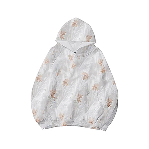 Sweat à capuche unisexe surdimensionné vintage pour hommes et femmes, 100 % coton biologique, polaire, coupe-vent, respirant, impression numérique - Product Image 4