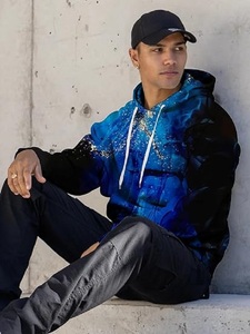 Custom Graphics Printed Blue Gold Color Men's <b>3D</b> Printed Pullover <b>Hoodies</b> Teen Women Graphic Printed <b>Hoodies</b> From Bangladesh - Product Image 3