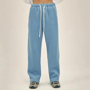 Pantalon de survêtement pour hommes, 350 g/m² avec logo personnalisé, pantalon droit lourd de style décontracté - Product Image 1