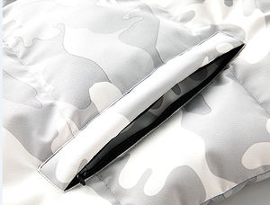 2026 Hot Sale Custom Zip-Up Waterproof <b>Fleece</b> Jacket Men Padded Quilted Puffer Stand Front Winter Outdoor High Street Unisex - Product Image 3