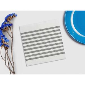 Tovaglioli Neri 40x40cm con Stampa Marino, Bambutex Naturale, 600 Pezzi, B2B - Product Image 1