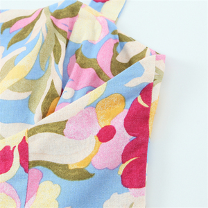 Robe licou pour l'été antistatique ample avec taille naturelle Style doux femmes robe licou - Product Image 4