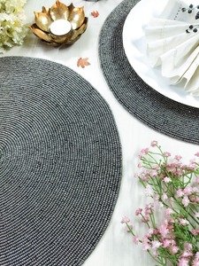 Ensemble de décoration de table en perles, kit de tissage de perles fait main, set de table en perles brodées, pièce centrale brodée, exportation d'usine, fourniture élégante personnalisée - Product Image 3