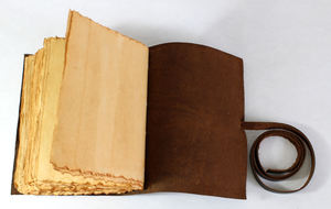 วารสารแนววินเทจลายนูนด้านหน้าด้วยหัวใจสมุดหนังทำจากผ้าฝ้ายรีไซเคิล - Product Image 4