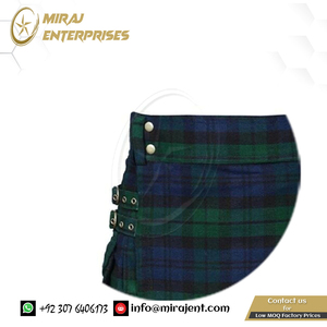 Heritage 6 Yard Pantalon Avec Poches Hommes Coton Highlander Scottish Outfit Traditionnel Tartan Kilt Jupe - Product Image 6