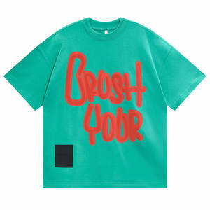 Camiseta de Lujo Unisex de Alta Calidad con Logotipo Personalizado, Talla Grande, 180g, 100% Algodón, 3D - Product Image 1