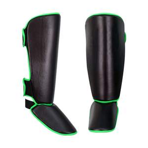 Protections de tibias en cuir de haute qualité pour MMA, Muay Thai et boxe - Product Image 1