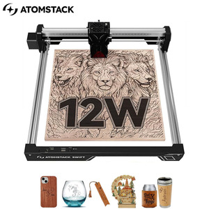 ATOMSTACK Swift - Grabador Láser <span class=keywords><strong>de</strong></span> 12 W, Cortador Láser, Máquina <span class=keywords><strong>de</strong></span> Grabado Láser <span class=keywords><strong>CNC</strong></span> para Madera, Metal, Acrílico Oscuro, Vidrio y Cuero - Product Image 1