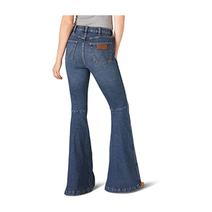 กางเกงยีนส์เอวสูงขาตรงสลิมฟิตสำหรับผู้หญิง - Product Image 3