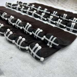 Precio al por mayor Vietnam hueso recto Super doble dibujado cabello humano crudo sin procesar paquetes extensiones de cabello - Product Image 1