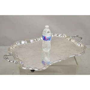 ถาดเสิร์ฟลายสแกลลอป ชุบเงิน ถาดเสิร์ฟแบบมีรู ถาดชุบเงินสไตล์วินเทจ ชุบเงินแบบอังกฤษ สไตล์วิคตอเรียน - Product Image 2