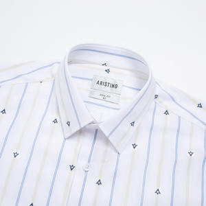 Aristino Men's Blue Striped <b>Shirt</b> ALS2000Z Wholesale Hot Price Top Product - Product Image 5