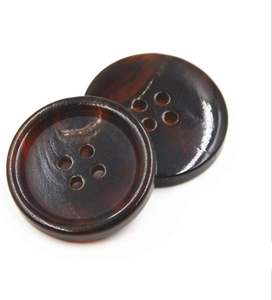 กระดุมเขาควายคุณภาพสูงกระดุม4รูทรงทรงสีดำปรับแต่งได้ตามต้องการแฟชั่นคุณภาพสูงเขาควายสีดำ - Product Image 2