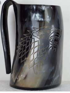 Copa Clásica de Cuerno con Tonos Orgánicos y Diseño Contemporáneo con Tapa de Bambú Reutilizable para Cerveza y Vino - Product Image 5