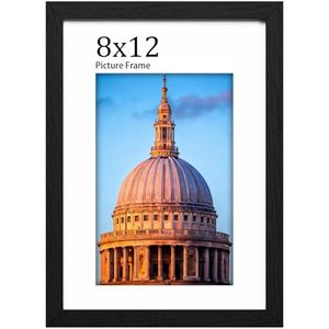 Jinn Home <b>A4</b> 30x40CM Wood Wall <b>Photo</b> <b>Frame</b> with UV Printing and Shatterproof Mat Decoration - Product Image 1