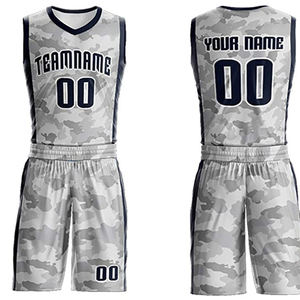 Uniforme de basket-ball personnalisé haut de gamme respirant tissu en maille léger Design imprimé maillot de basket-ball américain unisexe - Product Image 4