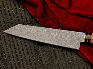 มีดเชฟเหล็กดามัสกัสทำด้วยมือแบบมืออาชีพพร้อมด้ามไม้เครื่องมือในครัวคุณภาพสูง - Product Image 3