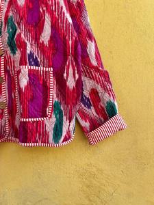 Veste Ikat artisanale, veste en coton faite à la main, robe, veste Kantha, veste en coton, veste Ikat indienne, veste Ikat artisanale - Product Image 4