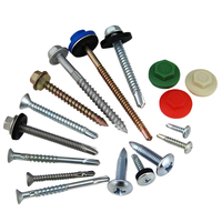 Capuchons de vis de toiture étanches en plastique et métal, couvercles en dôme pour fixation de tôles de toiture, accessoires de quincaillerie de finition