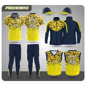 Alto nivel de calidad Prohawke Cricket Jersey y pantalones uniforme logotipo personalizado al por mayor transpirable Cricket uniforme - Product Image 2