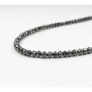 Perles de diamant facettées gris foncé 100 % naturelles, diamants en vrac pour bijoux de Noël, collier étincelant, idée cadeau - Product Image 2