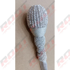 Top qualité robe de cérémonie royale britannique blanc épée noeud tactique uniforme accessoires fil de lingot épée noeud - Product Image 5