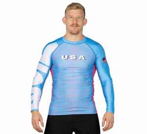 Rashguard Jiu Jitsu de compresión larga de diseño personalizado por el fabricante BJJ MMA sublimado de Pakistán No Gi - Product Image 2