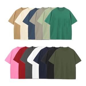 เสื้อยืดผ้าฝ้ายน้ำหนักมากของ100% สำหรับผู้ชายเสื้อยืดผ้าฝ้าย220 GSM 180โอเวอร์ไซส์ออกแบบโลโก้ได้ตามต้องการ - Product Image 6