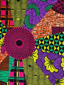 Tela estampada cera Africana personalizable de algodón de alta calidad para ropa y moda - Product Image 6