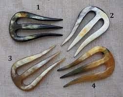 Palillo de pelo de cuerno de buey Natural artesanal elegante para mujer, accesorios hechos a mano para herramientas de peinado - Product Image 5