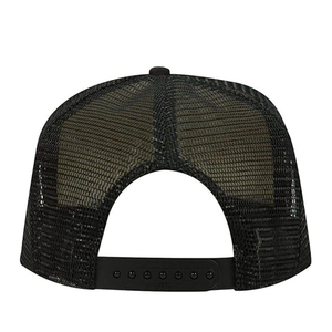 Sombrero de camionero negro para hombre más vendido, Material de poliéster/algodón, Impresión de logotipo personalizado, ropa de calle, gorras de estilo playero para exteriores - Product Image 2