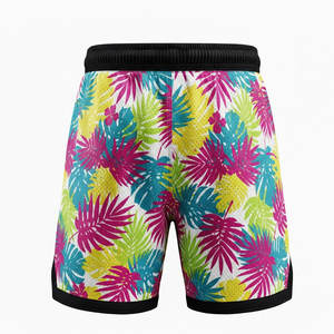 Shorts de sport en mesh personnalisés pour hommes, imprimés par sublimation, pour uniformes d'équipes de basketball et athlétisme professionnel - Product Image 2