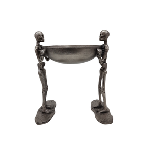 Tazón redondo de aluminio decorativo moderno, diseño único, Color níquel negro para decoración del hogar, personalizado a granel - Product Image 1