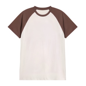 Camiseta de Manga Corta para Hombre, Cuello Redondo, Casual, Lisa, de Color Sólido, Tejida, Corte Regular - Product Image 1