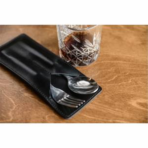Étui de luxe en cuir PU pour couverts, pochette réutilisable pour couteau et fourchette, idéal pour restaurants, hôtels, mariages et dîners - Product Image 5