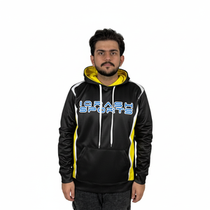 Sweat-shirt à capuche personnalisé avec logo sublimé, 100% coton polyester, manches longues, imprimé, surdimensionné, basiques pour hommes - Product Image 1