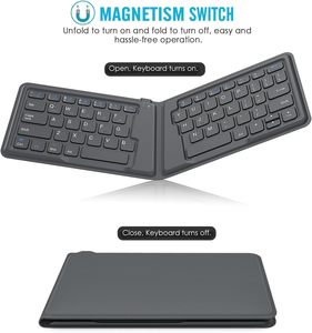 คีย์บอร์ดบลูทูธแบบพับได้พกพา MoKo – คีย์บอร์ดสำหรับเดินทางน้ำหนักเบาสำหรับ iOS/Android/Windows - Product Image 2