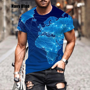 Logotipo personalizado del fabricante Impreso 100% algodón Camiseta para hombre Diseños de sublimación casuales Tela peinada - Product Image 4