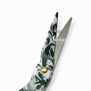 Ciseaux de barbier professionnels finition marbre 6 pouces |   Ciseaux de coiffure en acier inoxydable pour salons, barbiers et distributeurs - Product Image 4