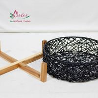 Lit pour animaux de compagnie de luxe moderne et écologique, fait main, de grande taille, personnalisé, pour l'intérieur, avec cadre en acier et plastique, coussin pour chats, chiens et petits animaux