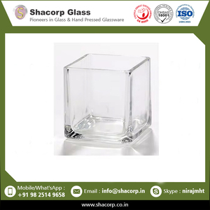 Fournisseur indien de votive en verre carré décoratif de marque populaire disponible au prix du marché - Product Image 2