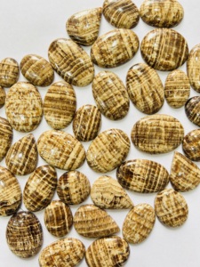 จี้อัญมณีธรรมชาติคุณภาพสูงสำหรับทำเครื่องประดับหินอารากอนสีน้ำตาลเกรด AAA - Product Image 2