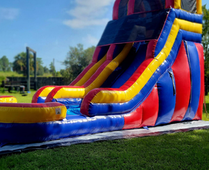 Tobogán Acuático Inflable para Interiores y Exteriores con Doble Carril, Castillo Hinchable Comercial de PVC para Niños, Uso Doméstico y Escolar - Product Image 1