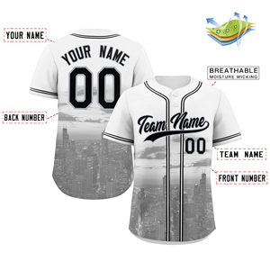 Maillot de baseball respirant sur mesure, vente en gros, maillot de baseball vierge à impression numérique, 100% polyester, couleurs/tailles personnalisées - Product Image 4