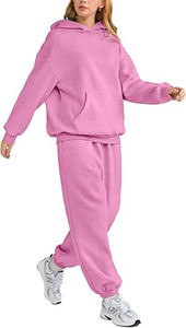 Dessin Élastique Plus Size Blank Hoodie and Jogger Sweat pantalon Set Sweat suit Jogging Oversized Suit Oversized - Product Image 3