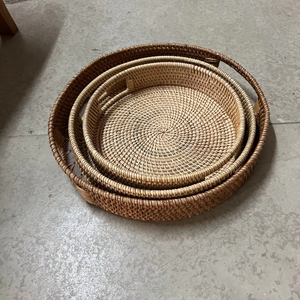 [OFERTA CALIENTE]-Bandeja de bambú tejida/hecha de bambú con un diseño lujoso llamativo Precio competitivo de alta calidad - Product Image 1