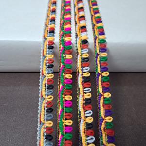 Adornos coloridos de encaje fino para tapicería de ropa de Festival y adornos de decoración de disfraces para medidas de ajuste - Product Image 1