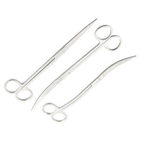 Tijeras de acuario de plata de acero inoxidable de alta calidad Juego de instrumentos acuáticos higiénicos reutilizables manuales de largo alcance Hecho en Pakistán - Product Image 3